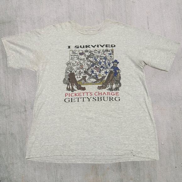 Picketts Charge Gettysburg civil war history tee - Picture 1 of 4